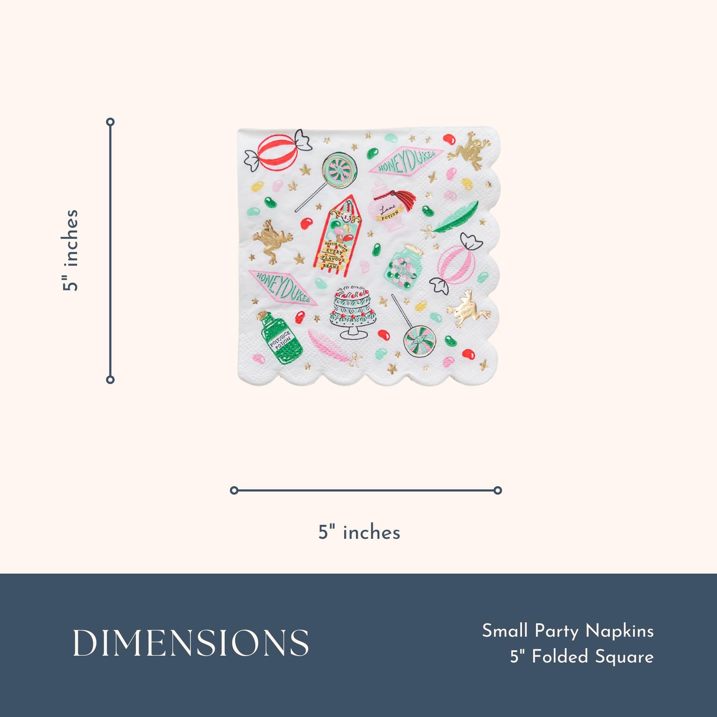 Harry Potter Paper Napkins - Hogwarts House Large Paper Napkins | Harry Potter Party Supplies | Table Decor | Gifts for Birthday