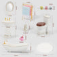 Samcami Ceramic Dollhouse Furniture 1 12 Scale - Doll House Furniture Toys For Dollhouse Bathroom - Miniature Furniture Incl Toilet, Bathtub, Washbasin, Fluffy Carpet And Other Dollhouse Accessories