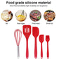 Kids Cooking Utensils Set - 5-Piece Kids Kitchen Tools - Safe Kids Baking Set - Food Grade Toddler Chef Supplies - Gender Neutral Silicone Cookware Kit With Spatula