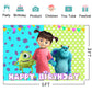 Basifoto Monster Inc Backdrop, 5x3ft Pink Banner for Birthday & Baby Shower Decorations, Model WB663E