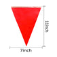Weitbf 50Ft 30Pcs Red Blank Pennant Banners Flags String Triangle Diy Bunting Flags,Party Decorations For Grand Opening,Kids Bir