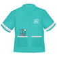 Anphile Dentist Costume For Kids, Kids Dentist Costume Play Set, Dress Up Costume For Halloween Career Day, 3-6 Years Old, Green