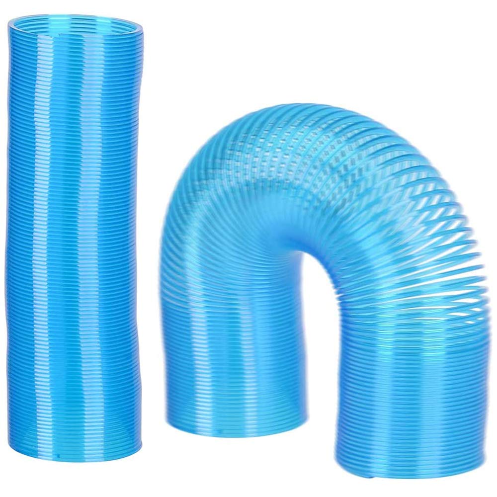 The Dreidel Company Plastic Coil Spring, Super Long, Variety Of Colors, Goody Bag Fillers, Party Favor For Kids, 4'' (12-Pack)