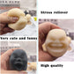Moinin Squishy Fidget Stress Relief Toy - Human Face Design, TPR Material, White/Black, Perfect for Kids & Adults, Great Gift Idea