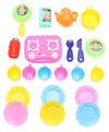 Prapti Mart Plastic Kitchen Set for Girls | Cooking Kitchen Play Set | Pretend Play Food Party Role Toy for Kids | Activity Toys
