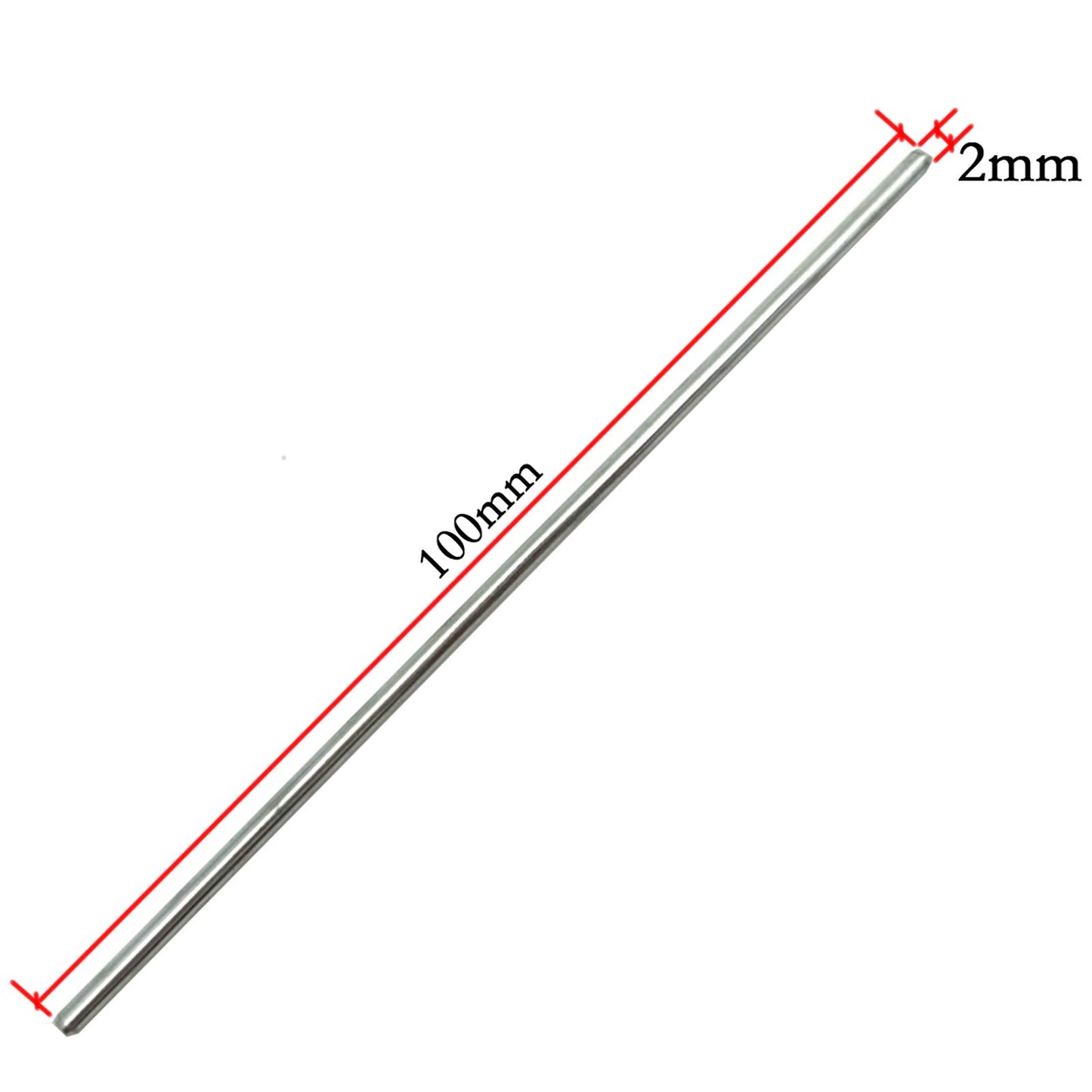 EUDAX 30mmx9mm Plastic Roll 2mm Dia Shaft Toys Wheel and 2mmx100mm STEM Shaft Round Rod Axles for DIY Toy RC Car Truck Boat Heli