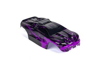 SummitLink Custom Body Muddy Purple Over Black Style Compatible for e-Revo Mini 1/16 Scale RC Car or Truck (Truck not included) 