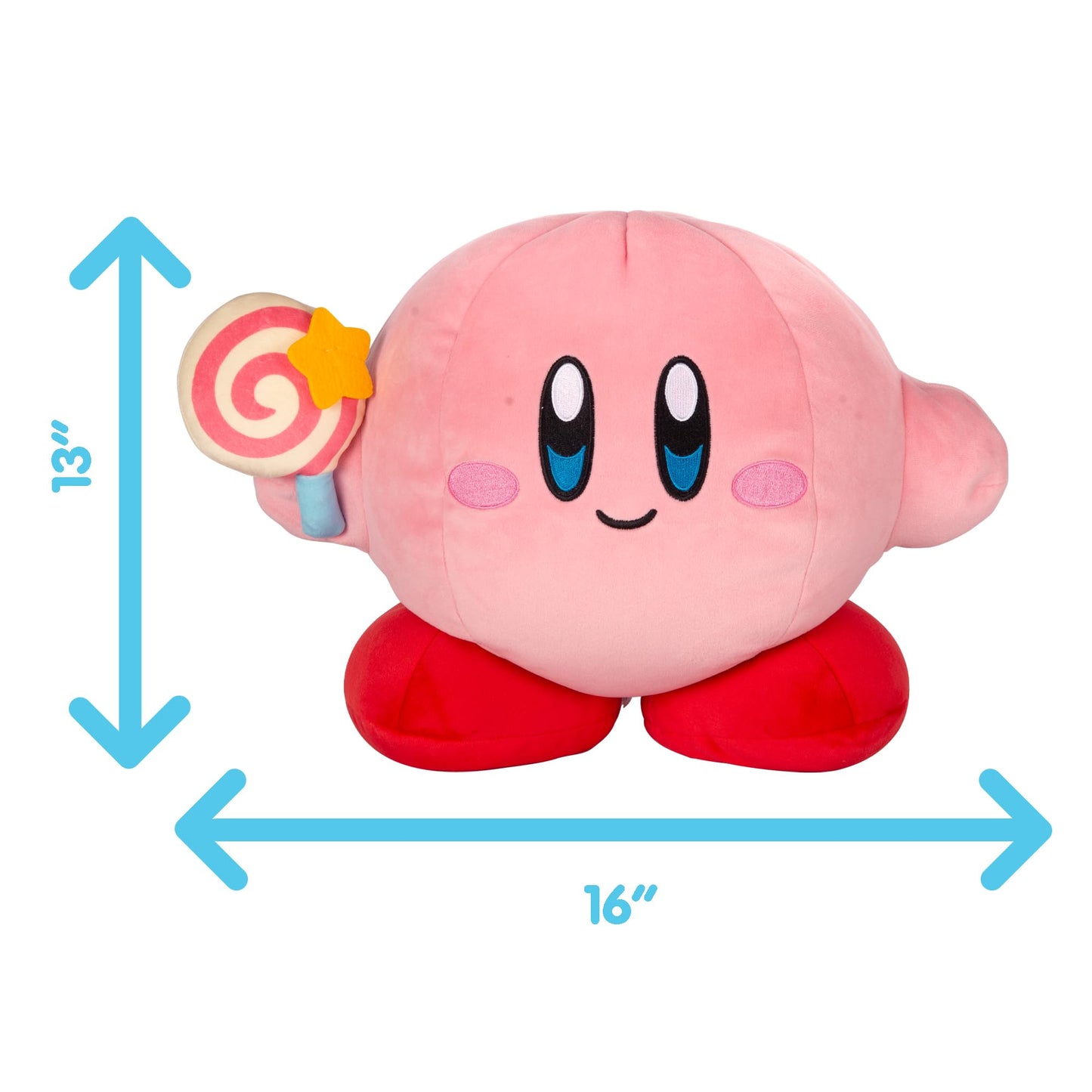 Club Mocchi Mocchi- Kirby Plushies - Kirby With Invincible Candy Plushie - Squishy Kirby Toys - Collectible Plush Toys And Cute Stuffed Animals And Stocking Stuffers For Kids - 15 Inch