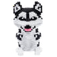Ahzilei Micro Dog Building Husky Set, Diy Animal 3D Puzzle Building Toy Bricks Set, Educational Particle Building Blocks Toys Ki