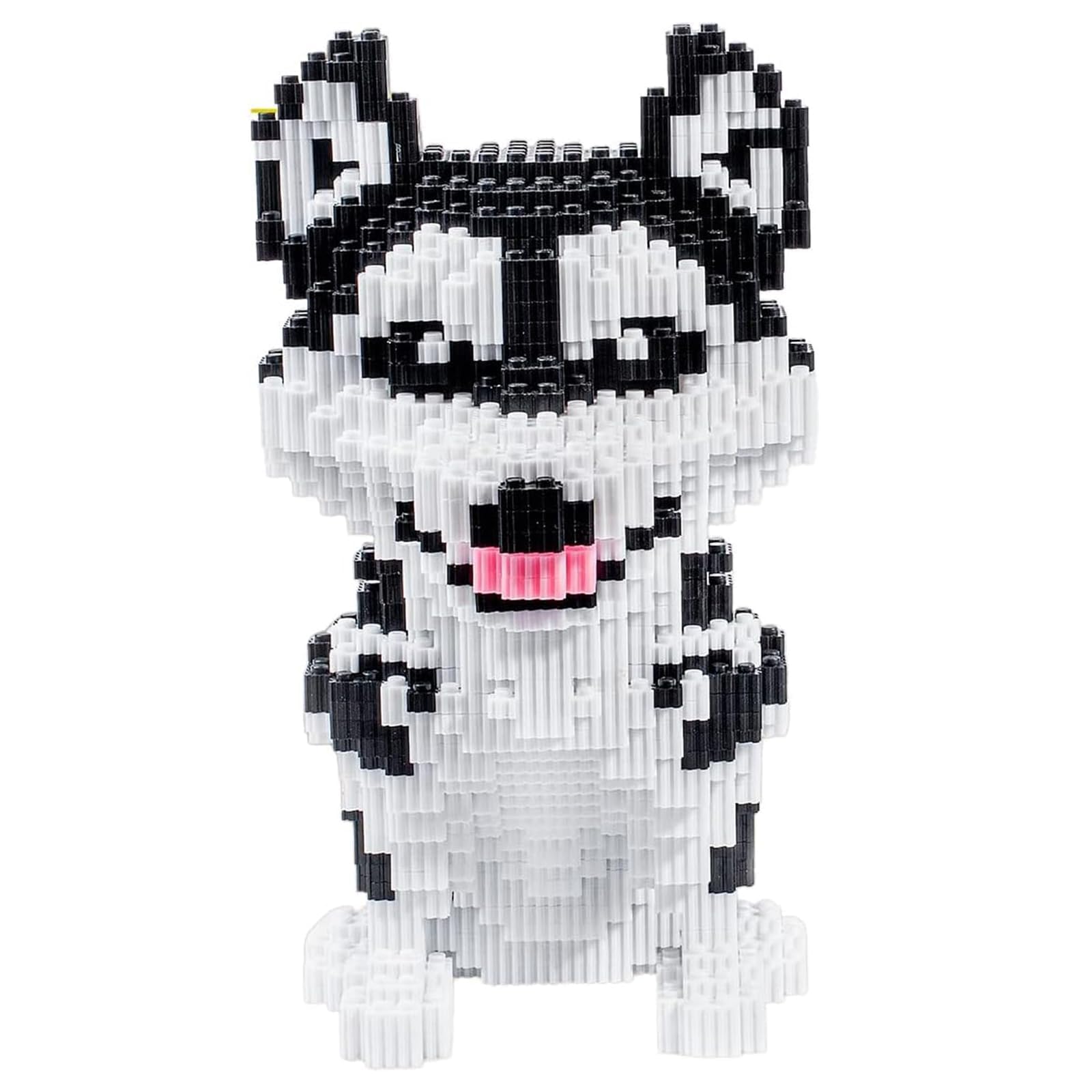 Ahzilei Micro Dog Building Husky Set, Diy Animal 3D Puzzle Building Toy Bricks Set, Educational Particle Building Blocks Toys Ki