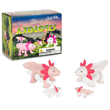 Accoutrements Archie Mcphee Box Of Axolotls Family Of Four