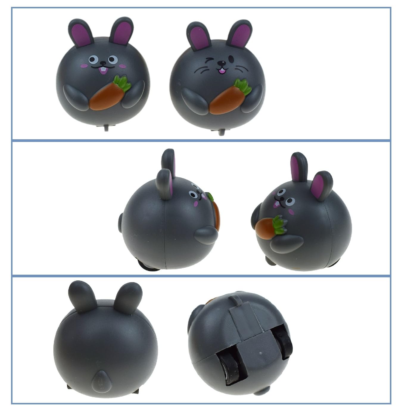 Ai-Fun 6Pcs Easter Pull Back Cars Bunny Cars Rabbit Fun Toy Vehicles For Easter Party Favors Animal Car Toddler Toys For Kids 3-