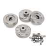 GTHELE Stainless Steel Wheel Weights Hex Extended Adapter 5mm for AXIAL SCX24 Deadbolt C10 Jeep JLU Gladiator Bronco Upgrades 1/