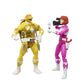 Husbro Mmpr/Tmnt Lightning,Mike And April As Yellow And Pink Rangers Action Figure 2-Pack
