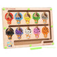 Toy Hues Magnetic Color And Number Maze Board Puzzle Counting, Matching And Fine Motor Skills Activity Toy For Toddlers (Ice Cre