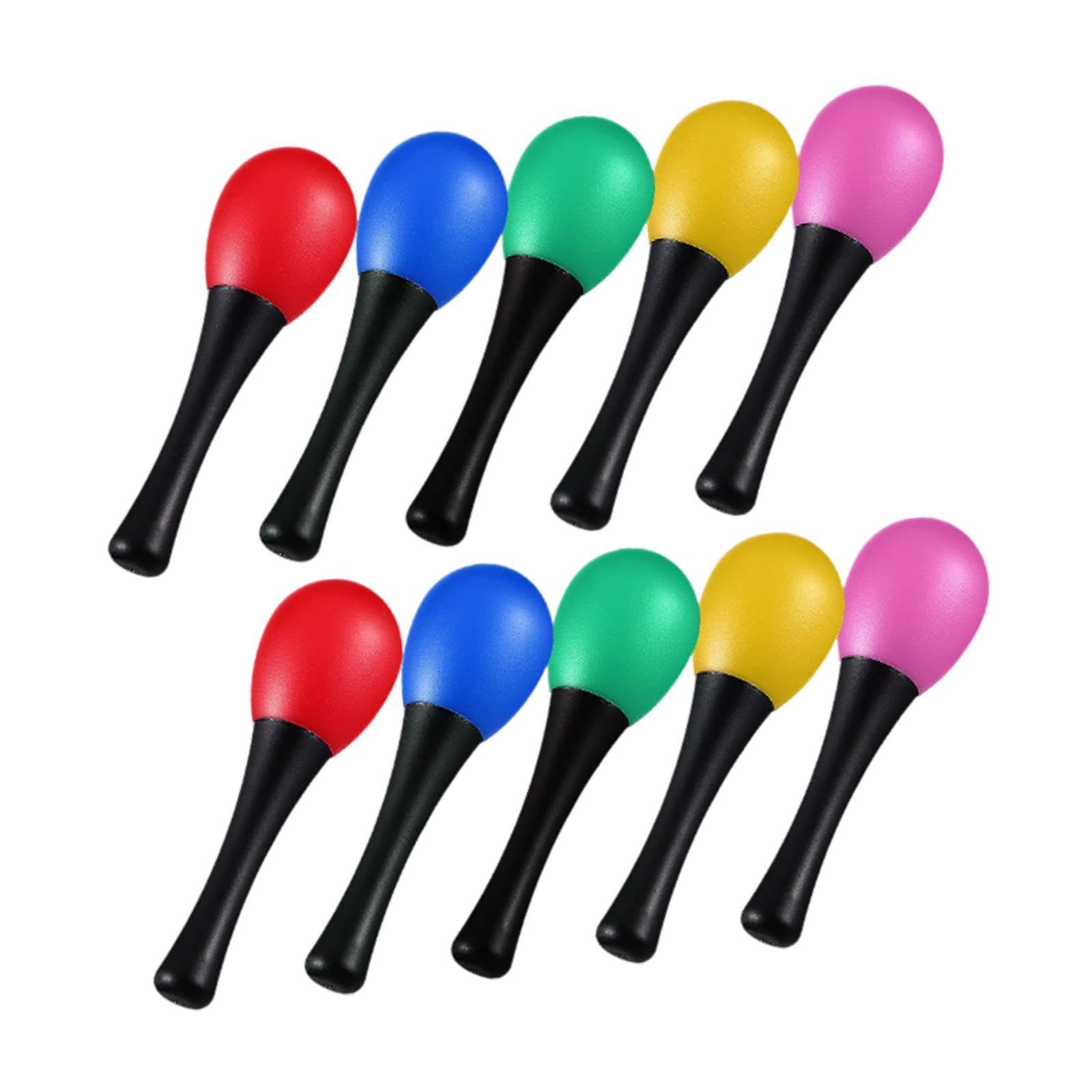 Enakshi (Label) Creations 10Pcs Maracas Noisemaker Percussion Musical Instrument For Kids Children Ktvmusical Instruments & Gear