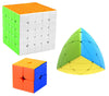 Jo Baby Cube Combo Set of 2X2, 5X5, Mastermorphix High Speed Stickerless Magic Cube Puzzle (CUBE-25PY)
