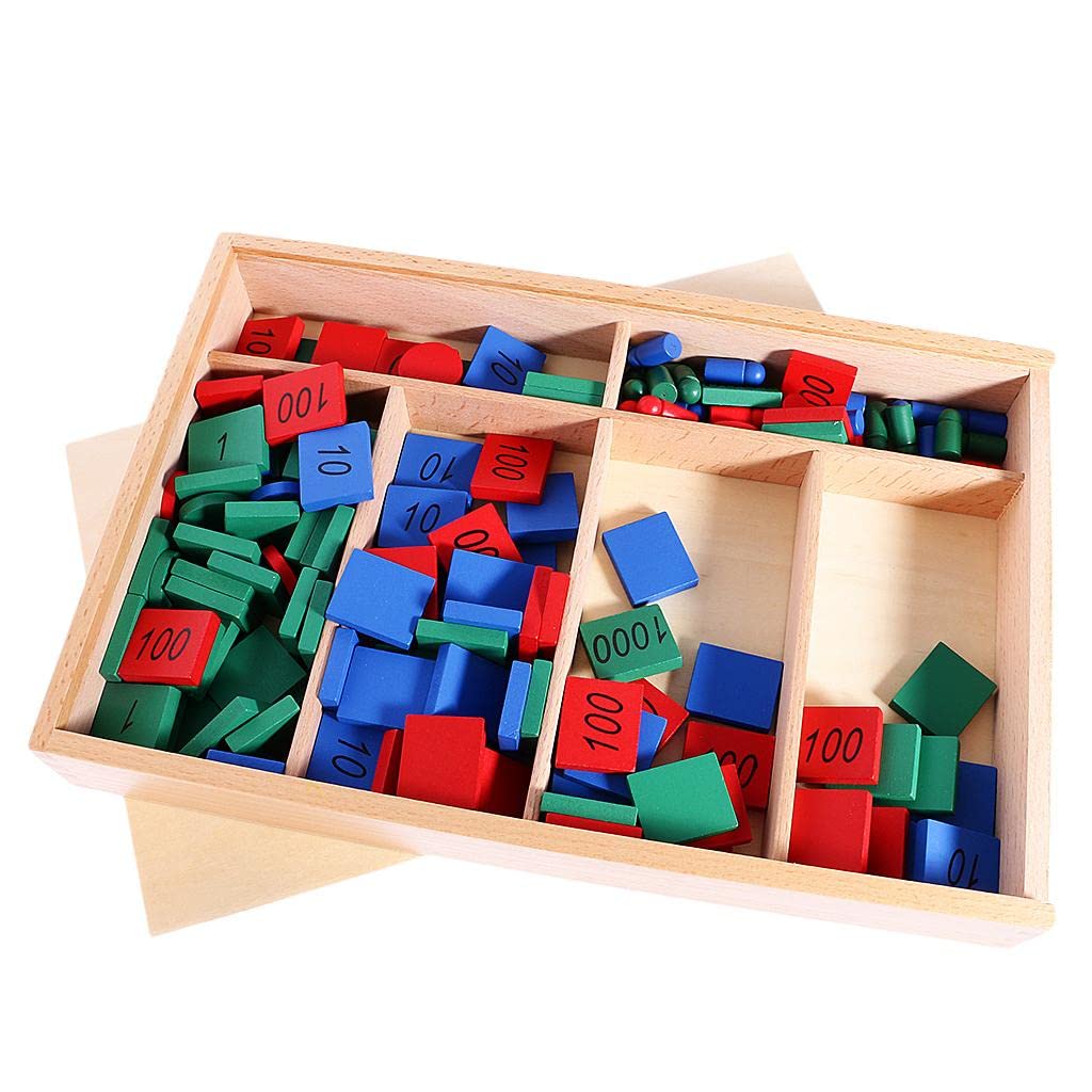 ATORSE Stamp Game Montessori for Kids Math Calculation Operations Learning Toy Gift