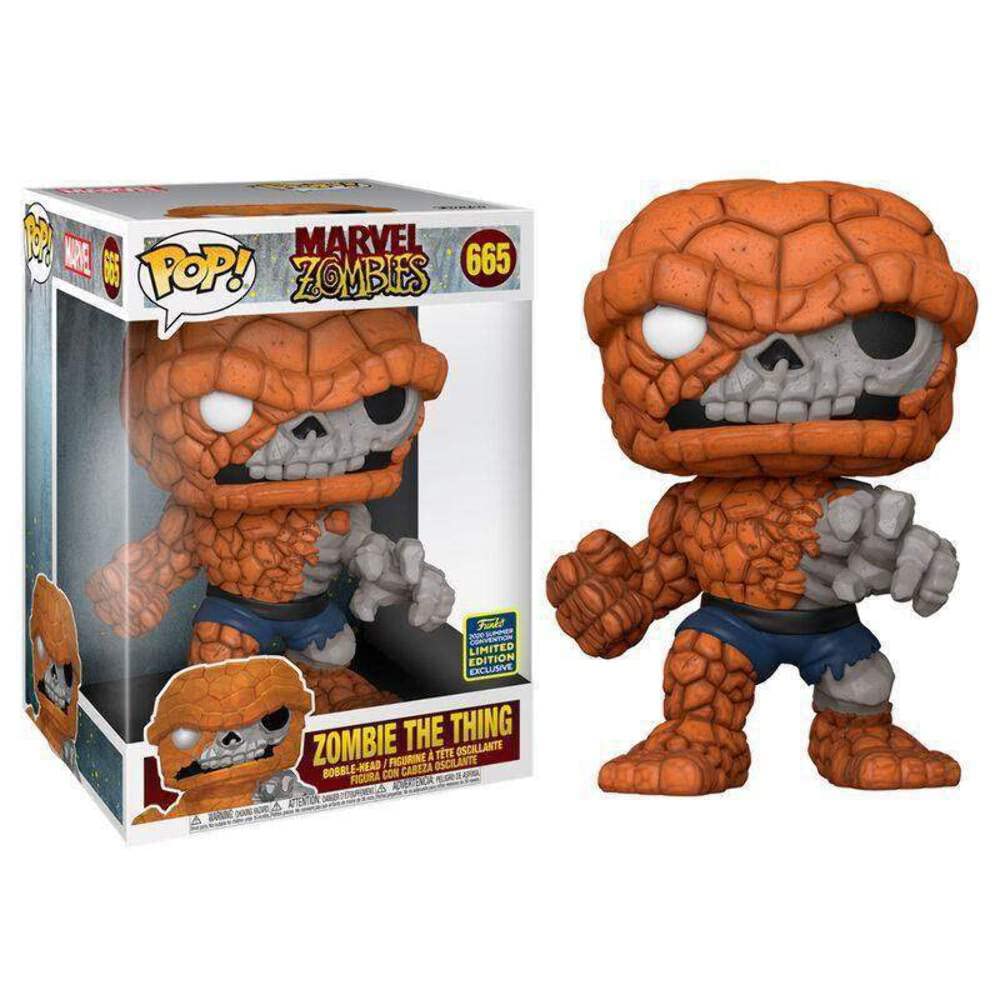 Marvel Zombies - Zombie The Thing Sdcc 2020 Exclusive 10' Pop Vinyl Action Figure #665