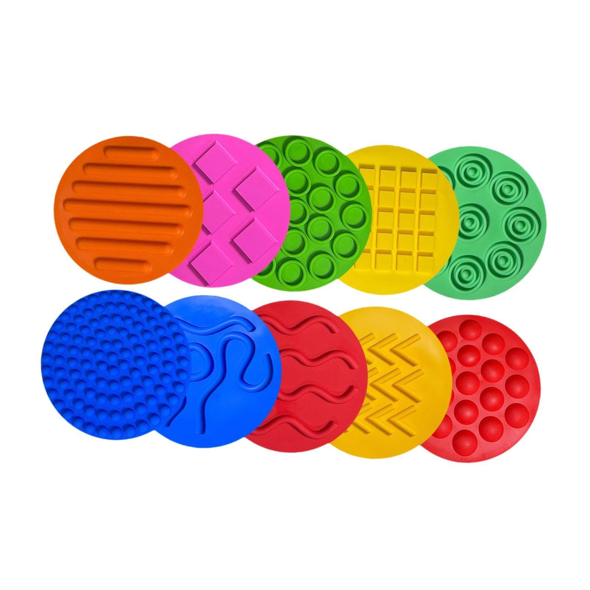 Bnf 10X Sensory Pads Portable Sensory Silicone Mats For Boys Girls Kids Activitybaby | Toys For Baby | Developmental Baby Toys1 