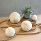 Set Of Four Natural Wooden Spheres - One Each Size
