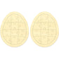 Easter Egg Blank Puzzle With 12 Pieces To Draw On Pack Of 2, Each Piece Is Unique, Blank Wooden Jigsaw Puzzles With Tray For Cra
