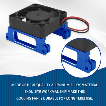 OGRC ESC Cooling Fan Aluminum Alloy ESC Cooling Fan for traxxas 1/10 Slash 4x4 Stampede 4x4 VXL-3s Rustler for Traxxas 3340 Veli
