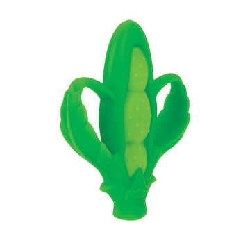Nuby Veggie Teether For Teething Relief - Soft Baby Teething Toy - 3+ Months - Peas