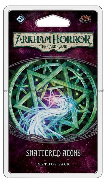 Fantasy Flight Games Arkham Horror Shattered Aeons Mythos Pack - Cooperative Card Game, Ages 14+, 1-4 Players, Cardboard, Multicoloured