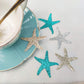 Mybbshower Glitter Paper Starfish Confetti for Birthday Party Table Scatter Beach Theme Party Wedding Decorations DIY Crafts Pac