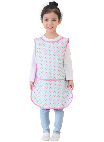 Plie Kids Painting Apron - Waterproof Art Smock for Toddlers & Preschoolers, Messy Play, Baking, Crafts, Cooking, Sensory Activi