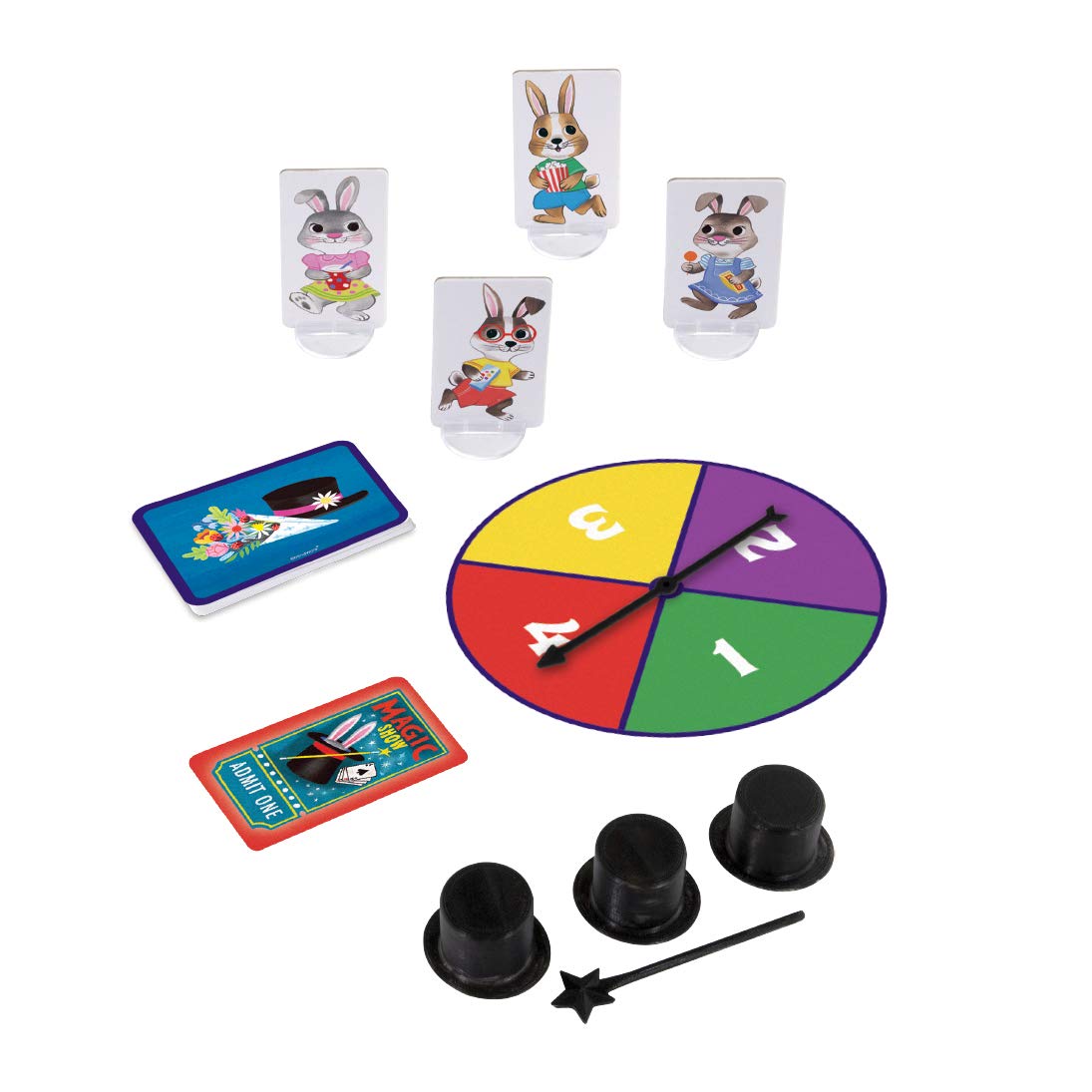 Peaceable Kingdom Hoppin' to The Show Cooperative Game, Cards, 8.98" x 12.6", Model 115383, Fun for Kids