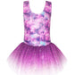 Skirted Gymnastics Leotards With Skirt For Girls Purple 4T 5T Cloud Galaxy Dance Dresses Gradient Colors Shiny Stars Sequins