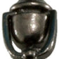 Classics Dollhouse Traditional Working Door Knocker In Black Finish