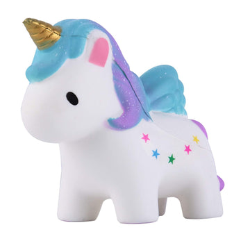 Anboor 5.3' Squishies Unicorn Colored Star Slow Rising Kawaii Scented Squishies Animal Decompression Squeeze Stress Relief Hop Props, Decorative Props Large Collection Toy For Kids 1 Pcs Color Random