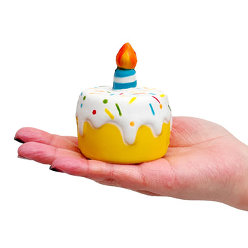 Funnysquee Mini Candle Cake Squishies Cute Stress Relief Squeeze Toys Play House Toy For 1St Kid Birthday Gift (Mini Cake)