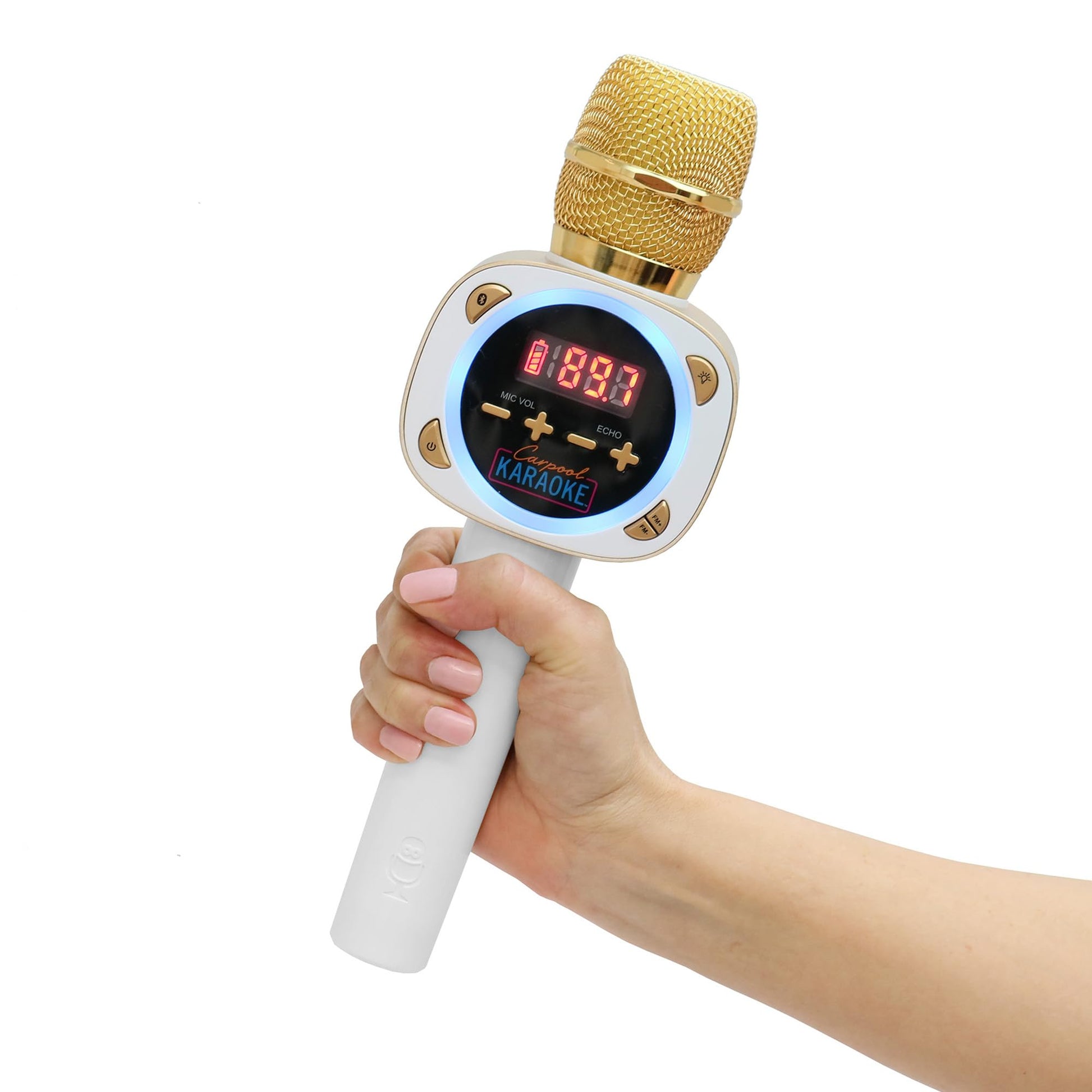 Carpool Karaoke Machine for Kids & Adults, Carpool Karaoke The Mic 1.0 by Singing Machine - Wireless & Bluetooth Karaoke Microph