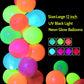 160 Pieces Colored Neon Balloons Glow Party Balloons Glow In The Dark Party Supplies Black Light Balloons Neon Latex Uv Reactive