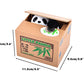 Alimitopia Saving Money Box,Vocal Mischief Stealing Coin Piggy Bank Coin Storage Pot(Cartoon Panda)