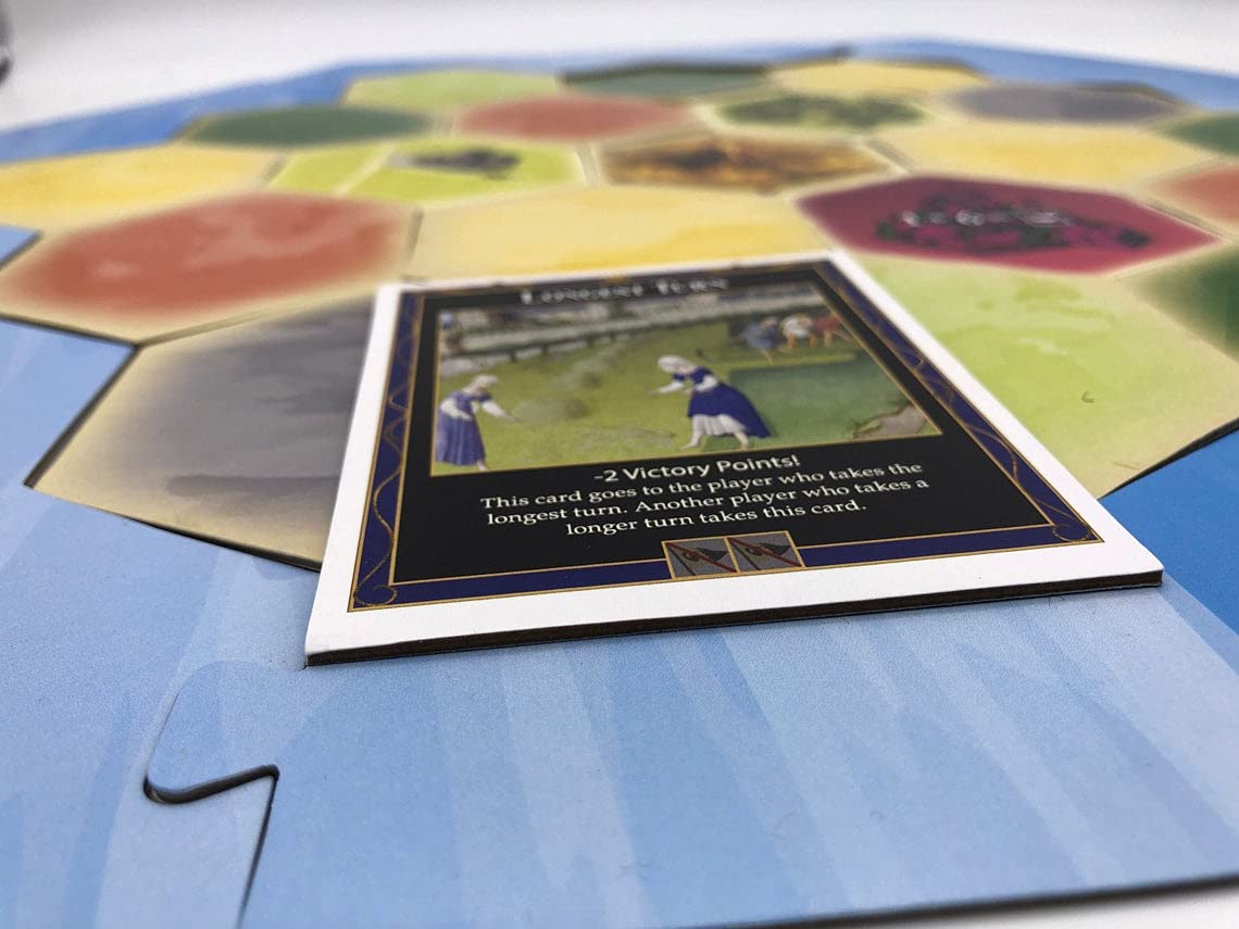 Tabletop Monthly Longest Turn Card Compatible With Catan'S Settlers Of Catan, Seafarers, Cities And Knights And Catan Expansions