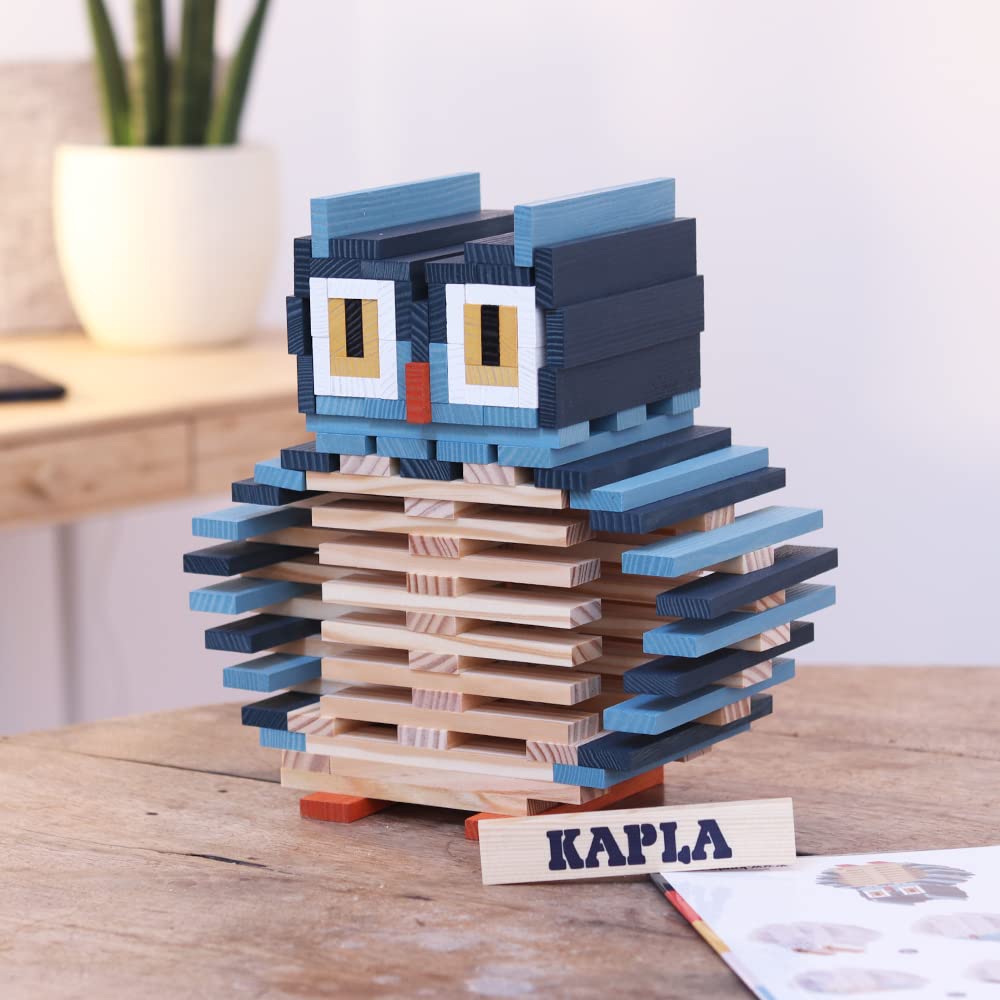 Kapla Owl - Wooden Construction Set 120 Building Planks