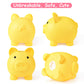 Pjdrllc Large Piggy Bank, Unbreakable Plastic Money Bank, Coin Bank For Girls And Boys, Large Size Piggy Banks, Practical Gifts For Birthday, Easter, Christmas (Yellow)