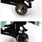 Treal Brass Extended Wheel Hubs (4P) +5Mm Axle Counter Weight 12G For Axial Scx24 Deadbolt C10 Gladiator Bronco -Black