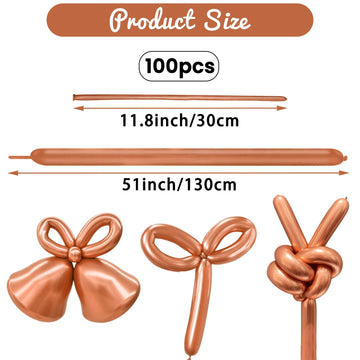 Hykjnbw Long Balloons For Balloon Animals, 260 Balloons Art Kit For Twisting, Skinny Modeling Balloons Supplies For Birthday Par