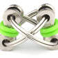 Tom's Fidgets Original Flippy Chain Fidget Toy - Stress Reducer for ADHD & Anxiety, Medium, Green, Metal, Model DGT232