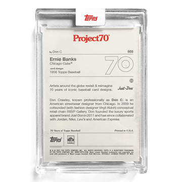 Topps Project70 Card 503 | 1956 Ernie Banks by Don C