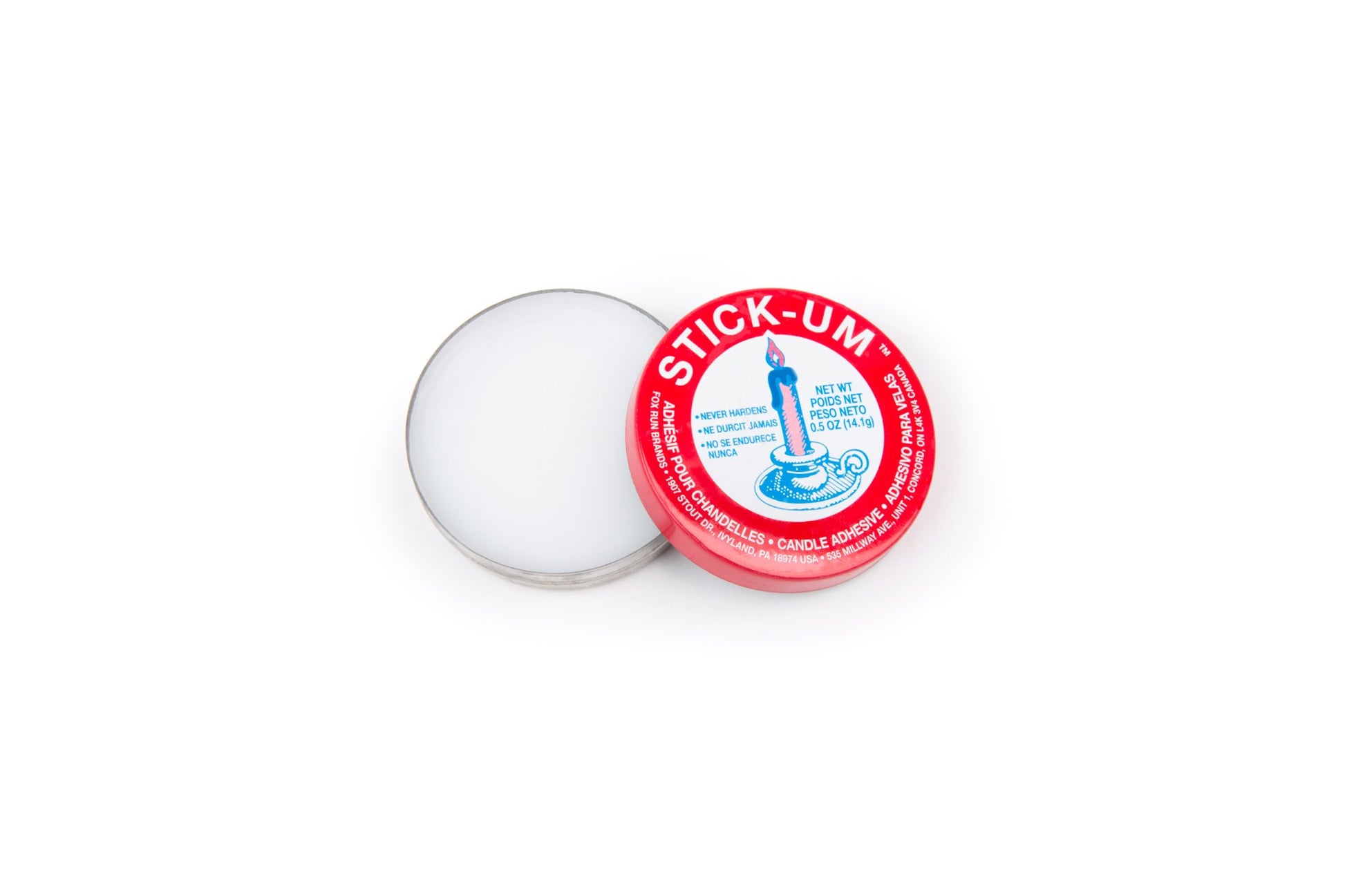 Fox Run Stick-Um Candle Adhesive, 0.5-Ounce