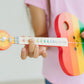 Tinkertar - Rainbow Heart - The Easiest Way To Start And Learn Guitar - Premium Wood Construction - 1 Stringed Toy Instrument Fo