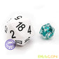 BESCON DICE Jumbo D20 38MM Solid White Dice - Big 20-Sided Game Cube Model BCD 55005
