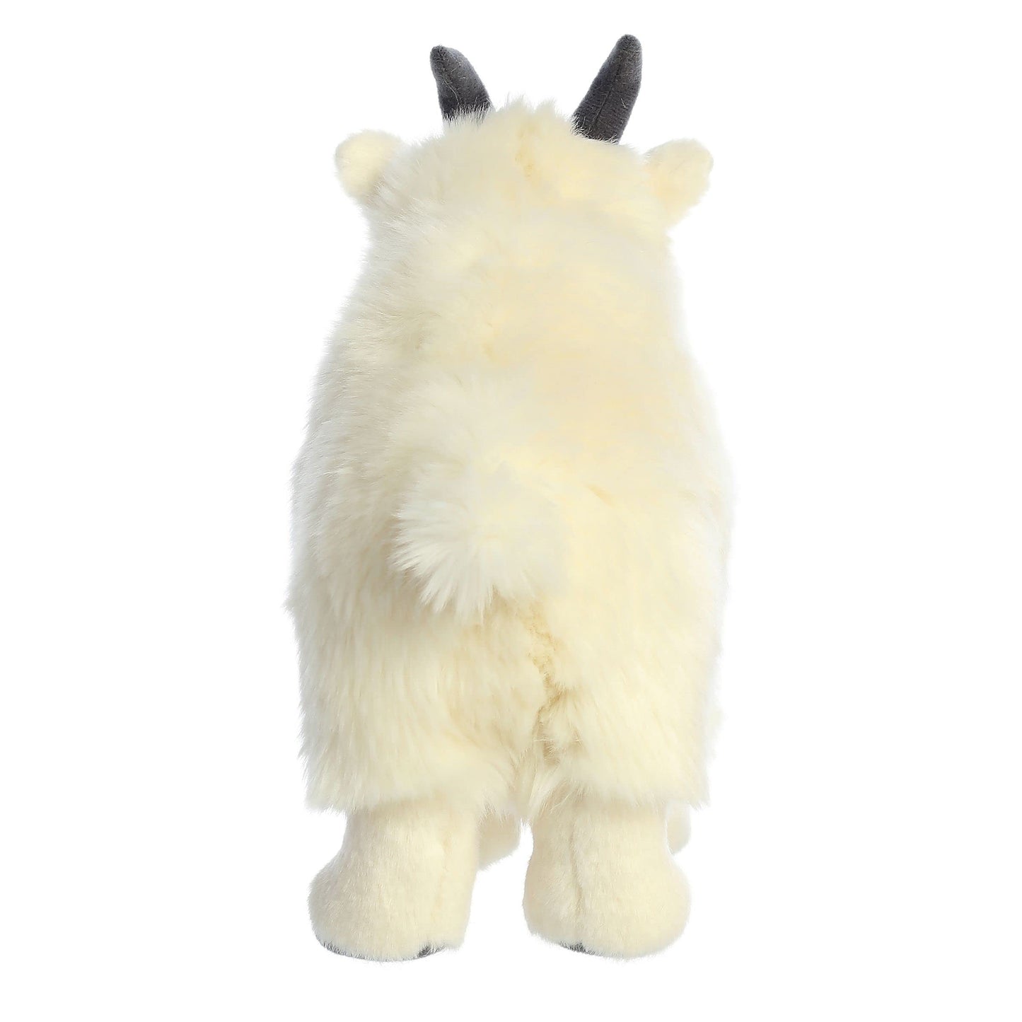 Aurora® Realistic Miyoni® Mountain Goat Stuffed Animal - Lifelike Detail - Cherished Companionship - White 10 Inches